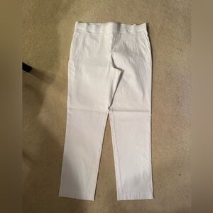 White Straight-Leg Pants